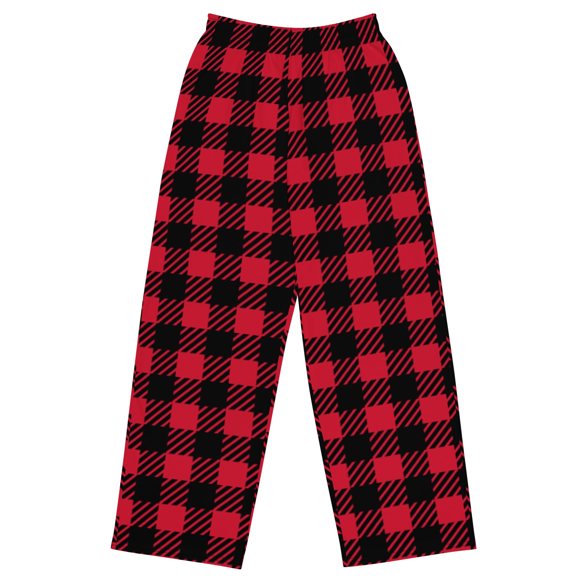 Checkered Wide Leg Lounge Pants